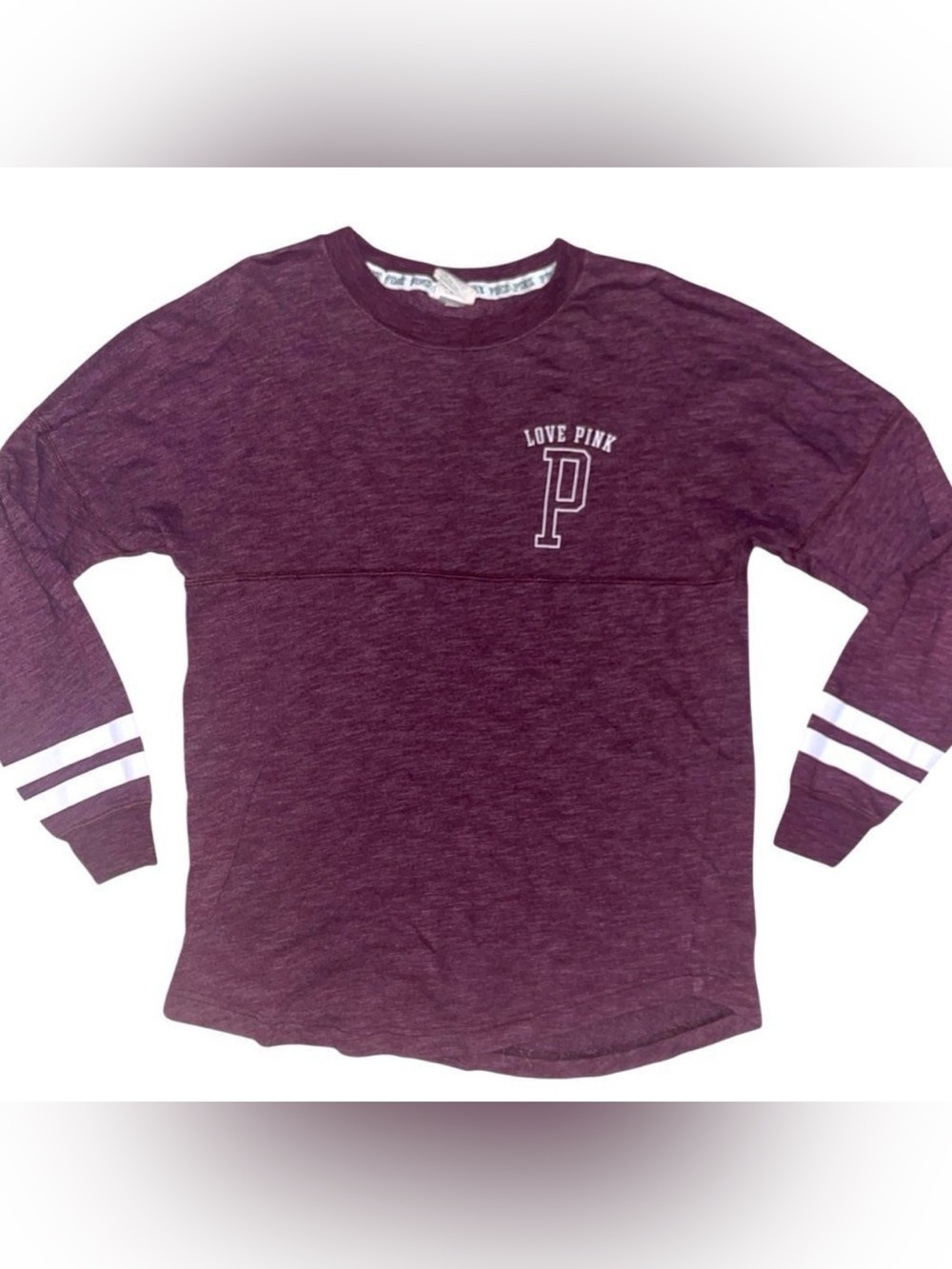 PINK Victoria’s Secret Maroon Long Sleeve Shirt